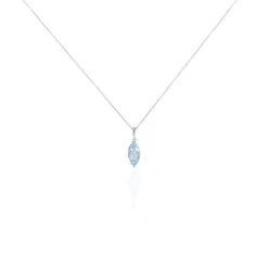 Histoire d'Or Collier Raquel Or Blanc Topaze or blanc topaze bleue Discount