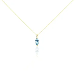 Histoire d'Or Collier Raquel Or Jaune Topaze or jaune topaze bleue