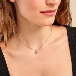 Histoire d'Or Collier Raven Argent Blanc Outlet