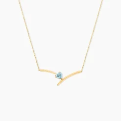 Histoire d'Or Collier Renaldine Or Jaune Topaze or jaune topaze bleue Outlet