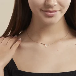 Histoire d'Or Collier Renaldine Or Jaune Topaze or jaune topaze bleue Outlet