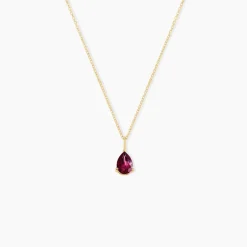 Histoire d'Or Collier Rhodolite Fever Or Jaune Rhodolite Best