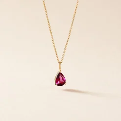 Histoire d'Or Collier Rhodolite Fever Or Jaune Rhodolite Best