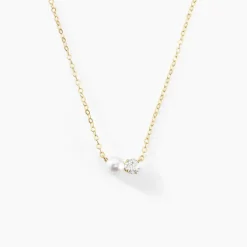 Histoire d'Or Collier Riitta Or Jaune Perle De Culture Oxyde De Zirconium Online