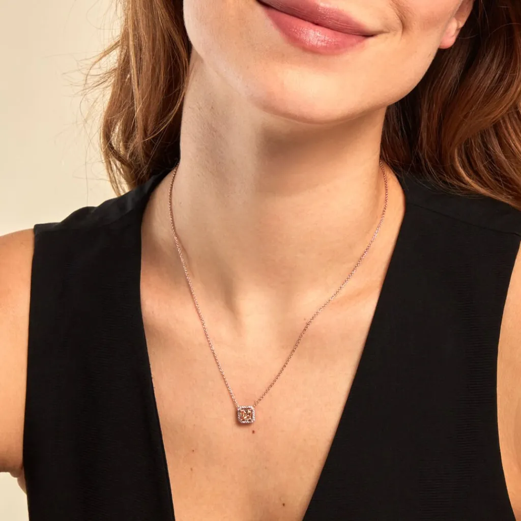 Histoire d'Or Collier Rio Argent Rose Oxyde De Zirconium argent rose oxyde champagne Best