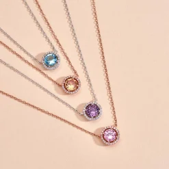 Histoire d'Or Collier Rio Copacabana Argent Rose Oxyde De Zirconium argent rose oxyde champagne Online