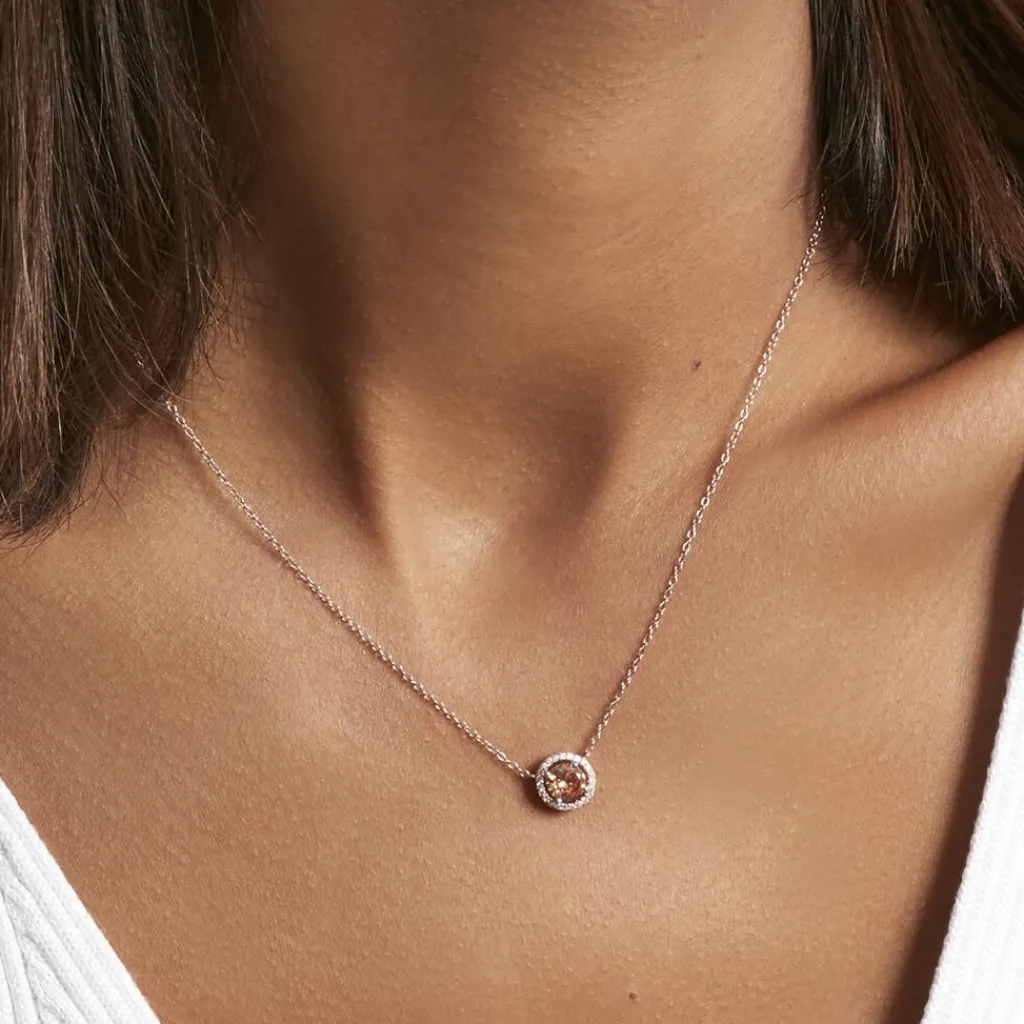 Histoire d'Or Collier Rio Copacabana Argent Rose Oxyde De Zirconium argent rose oxyde champagne Online