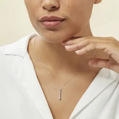 Histoire d'Or Collier Riviera Or Blanc Diamant