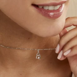 Histoire d'Or Collier Roma Argent Blanc Oxyde De Zirconium Clearance