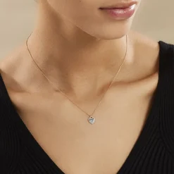 Histoire d'Or Collier Rosaline Or Jaune Topaze Et Oxyde De Zirconium or jaune topaze blanche Best