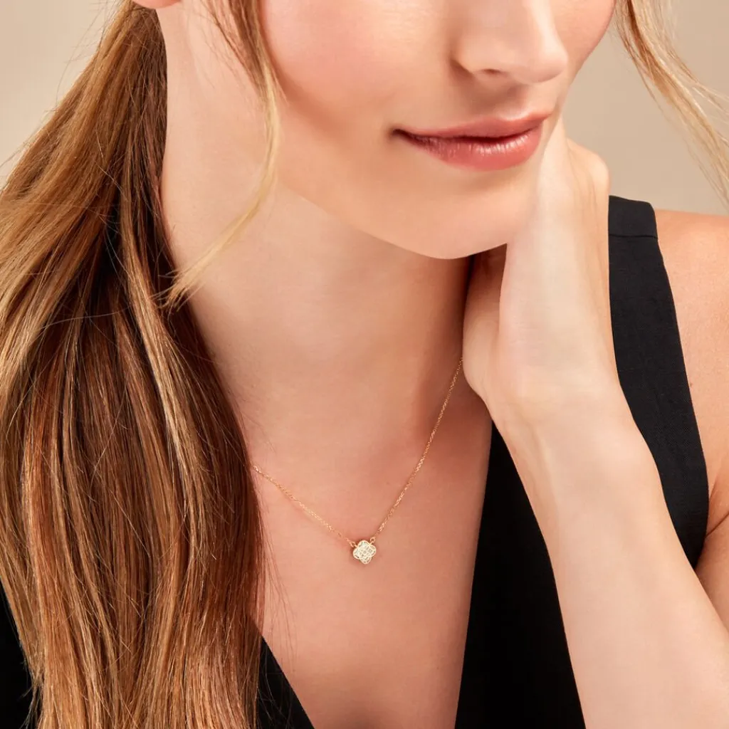 Histoire d'Or Collier Rosalite Or Jaune Nacre or jaune nacre blanche Outlet