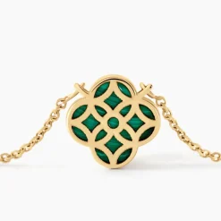 Histoire d'Or Collier Rosalite Or Jaune Malachite or jaune malachite vert