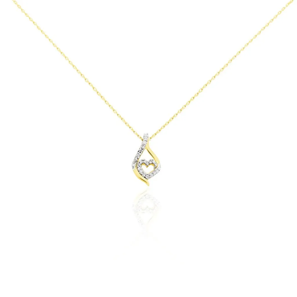 Histoire d'Or Collier Roso Or Jaune Diamant Hot