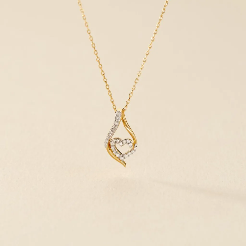 Histoire d'Or Collier Roso Or Jaune Diamant Hot