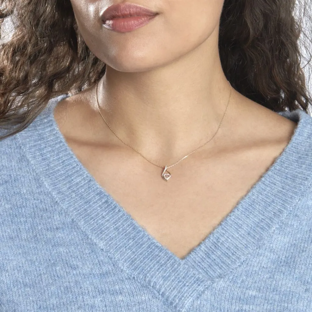 Histoire d'Or Collier Roso Or Jaune Diamant Hot