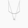 Histoire d'Or Collier Ruth Argent Blanc Oxyde De Zirconium New