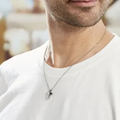 Histoire d'Or Collier Ruya Acier Blanc Oxyde De Zirconium New