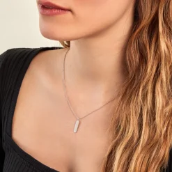 Histoire d'Or Collier Saddie Argent Blanc