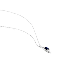 Histoire d'Or Collier Sagesse Or Blanc Saphir Et Diamant Sale