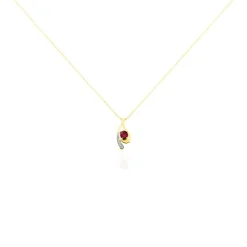 Histoire d'Or Collier Sagesse Or Jaune Rubis Et Diamant Outlet