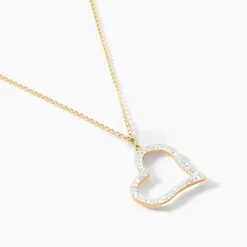 Histoire d'Or Collier Sallie Or Jaune Strass Clearance