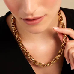 Histoire d'Or Collier Santa Cruz Acier Jaune Outlet