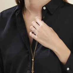 Histoire d'Or Collier Sautoir Acier Doré Nanaia Discount