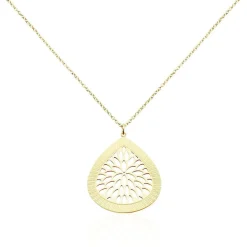 Histoire d'Or Collier Sautoir Acier Doré Iwona New