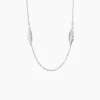 Histoire d'Or Collier Sautoir Euriell Argent Blanc