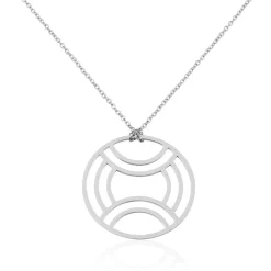 Histoire d'Or Collier Sautoir Japan Acier Blanc Hot