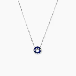 Histoire d'Or Collier Serafine Argent Blanc Lapis Lazuli Oxyde argent blanc lapis lazuli bleu Clearance