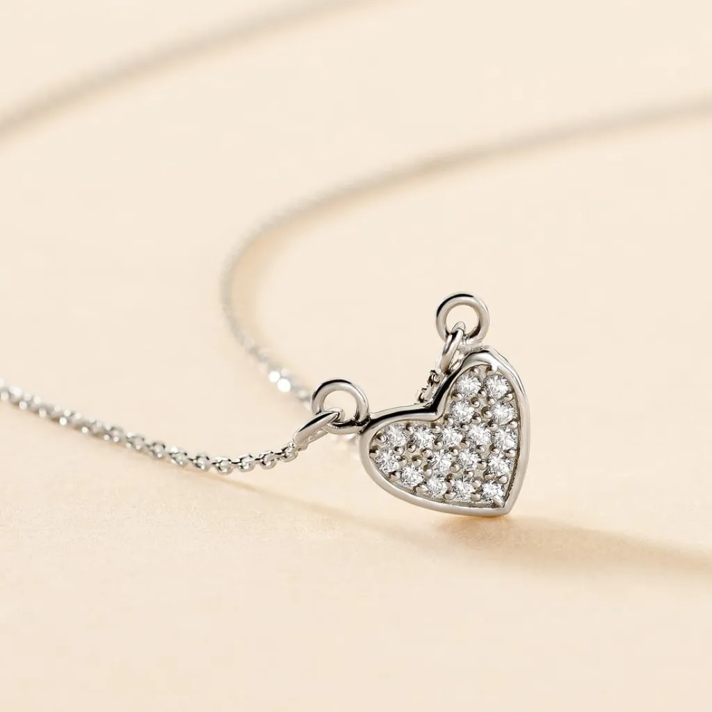 Histoire d'Or Collier Seya Argent Blanc Oxyde De Zirconium Sale