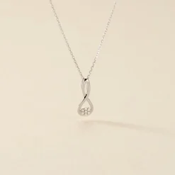 Histoire d'Or Collier Shaeen Or Blanc Diamant Outlet