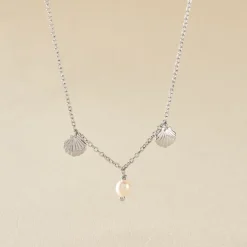 Histoire d'Or Collier Shehla Argent Blanc Perle De Culture Sale