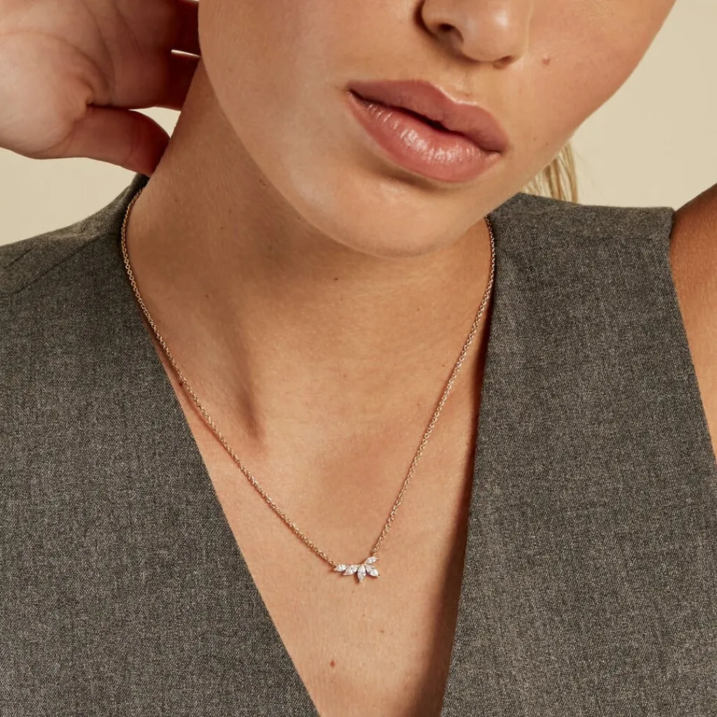 Histoire d'Or Collier Siona Plaque Or Jaune Oxyde De Zirconium Outlet