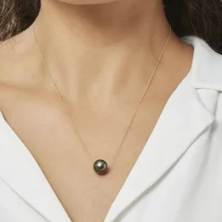 Histoire d'Or Collier Sissy Or Jaune Perle De Culture De Tahiti or jaune perle nacre noire Clearance