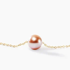 Histoire d'Or Collier Sissy Or Jaune Perle De Culture or jaune perle rose