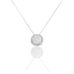 Histoire d'Or Collier Soleil D'hiver Or Blanc Diamant Outlet