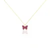 Histoire d'Or Collier Solena Papillon Or Jaune Sale