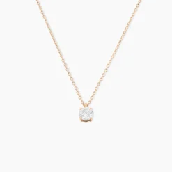 Histoire d'Or Collier Solitaire Argent Rose Lylwenn Oxyde De Zirconium argent rose oxyde Clearance