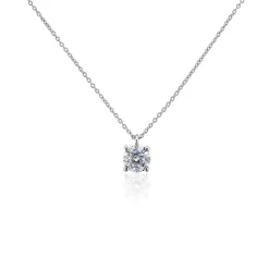 Histoire d'Or Collier Solitaire Argent Lylwenn argent blanc oxyde Online
