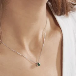 Histoire d'Or Collier Solitaire Argent Blanc Rio Santa Teresa Oxyde De Zirconium argent blanc oxyde Sale