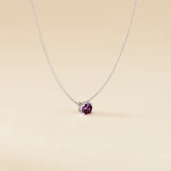 Histoire d'Or Collier Solitaire Argent Blanc Rio Santa Teresa Oxyde De Zirconium argent blanc oxyde