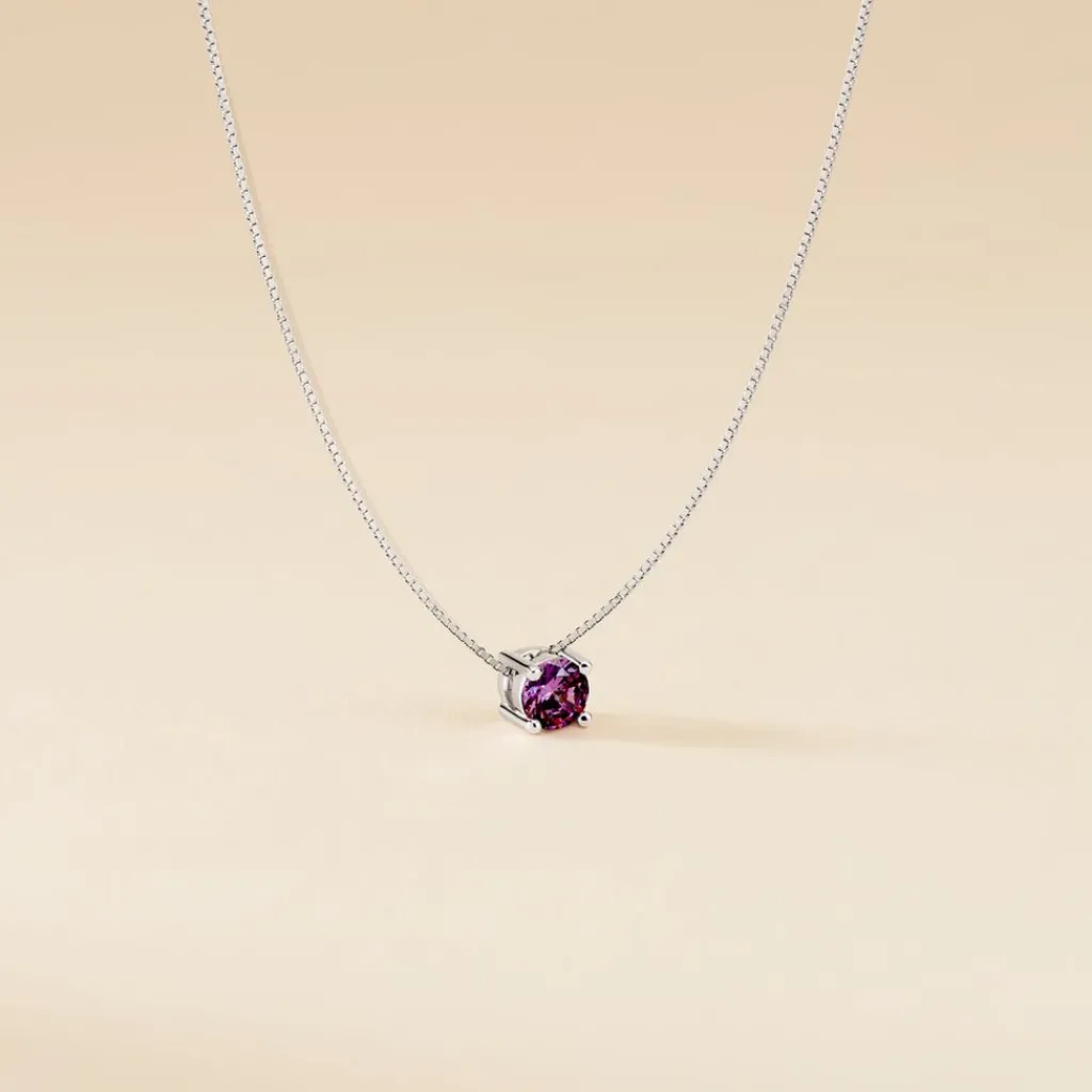 Histoire d'Or Collier Solitaire Argent Blanc Rio Santa Teresa Oxyde De Zirconium argent blanc oxyde