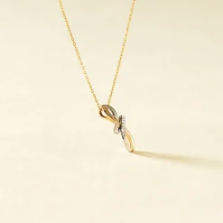 Histoire d'Or Collier Soukayna Or Bicolore Diamant Clearance