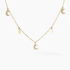 Histoire d'Or Collier Stellar Or Jaune Oxyde De Zirconium Hot