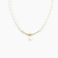 Histoire d'Or Collier Stella-rose Or Jaune Perle De Culture Discount