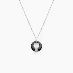 Histoire d'Or Collier Suzanne Argent Blanc Céramique Et Oxyde De Zirconium Discount