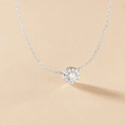 Histoire d'Or Collier Swanny Argent Blanc Oxyde De Zirconium New