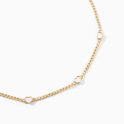 Histoire d'Or Collier Sweetheart Or Jaune Nacre Clearance